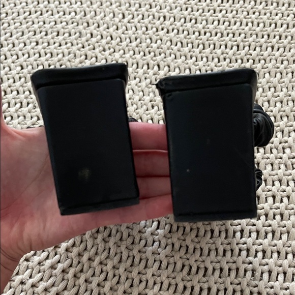 Express Black Ruched Strap Sandals - Picture 5 of 5